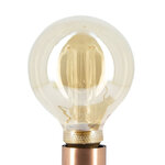 Ampoule led déco hologramme globe (g95) au verre ambré  culot e27  4w cons.  200 lumens  lumière blanc chaud