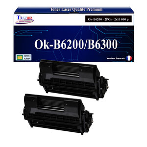 T3AZUR - Toner compatible avec Oki B6250  B6250DN  B6250N