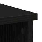 vidaXL Buffet avec tiroir chêne noir 101x35x76 cm bois d'ingénierie