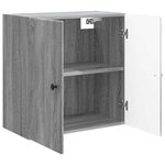vidaXL Armoire Murale 59 x 31 x 60 cm Bois d'ingénierie Sonoma gris