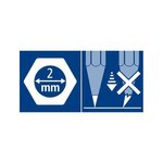 Crayon Papier Mars Lumograph 100 Mine 2 mm Bleu HB x 12 STAEDTLER