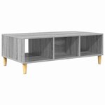 vidaXL Table basse Gris Sonoma 103 5 x 60 x 35 cm Bois d'ingénierie