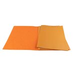 Chemise A Dos Rainé Carte Lustrée 400gm2 - 24x32cm - Orange - X 50 - Exacompta