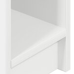 vidaXL Table de chevet avec tiroir blanc 20x36x60 cm