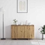 vidaXL Buffet chêne artisanal 120 x 41 x 75 cm Bois d'ingénierie