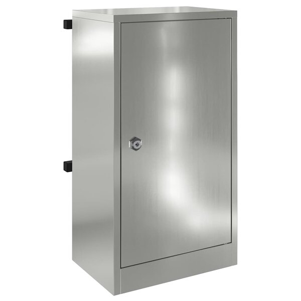 vidaXL boîte aux lettres Noir 30 x 23 x 55 cm Acier galvanisé