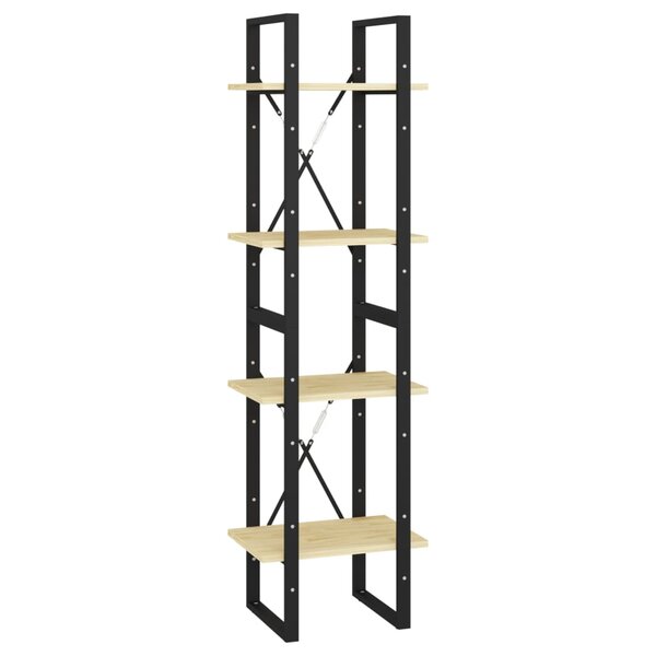 vidaXL Bibliothèque à 4 niveaux 40x30x140 cm Bois de pin massif