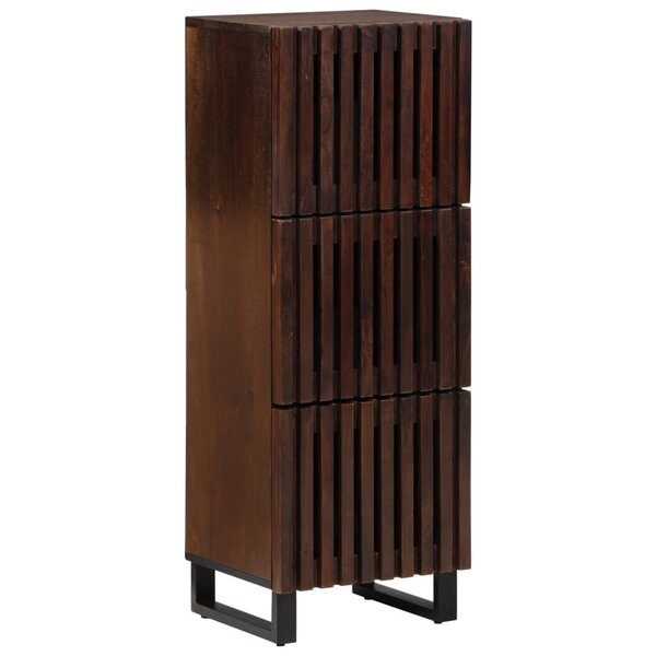 vidaXL Buffet marron 40x34x110 cm bois massif de manguier