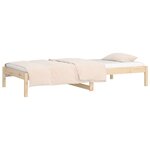 vidaXL Lit de jour sans matelas 80x200 cm bois de pin massif