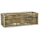 vidaXL Lit surélevé de jardin 120x40x40 cm Bois de noisetier