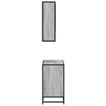 vidaXL Ensemble de meubles de salle de bain 2 Pièces Sonoma gris