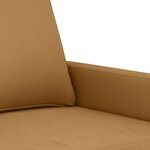 vidaXL Ensemble de canapés 3 Pièces avec coussins Marron Velours