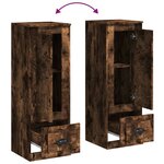 vidaXL Buffet haut chêne fumé 36x35 5x103 5 cm bois d'ingénierie