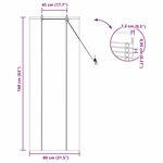 vidaXL Store de Fenêtre Géométrique Marron 80 x 160 cm Bambou