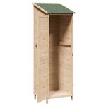 vidaXL Abri de jardin avec toit Naturel 59 5 x 56 x 176 5 cm