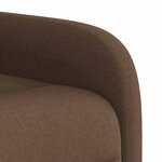 vidaXL Fauteuil inclinable Marron Tissu