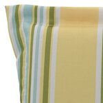 Vidaxl coussins de chaise de jardin 2 pièces multicolore 120x50x3 cm