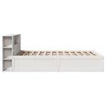 vidaXL Cadre de lit sans matelas blanc 120x190 cm bois de pin massif