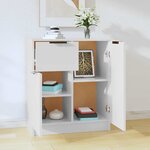vidaXL Buffet Blanc 60x30x70 cm Bois d'ingénierie