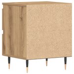 Tables de chevet vidaXL 2 Pièces Chêne Artisan 40x35x50 cm Bois d'ingénierie