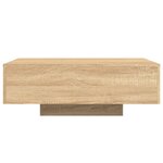 vidaXL Table basse avec lumières LED chêne sonoma 85x55x31 cm