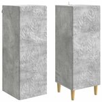 vidaXL Ensemble de Meubles 2 Pièces Gris béton Bois d'ingénierie