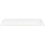 vidaXL Serre avec cadre en acier blanc 60 m² 12x5x2 3 m