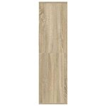 vidaXL Bibliothèque chêne sonoma 34x31x112 cm bois d'ingénierie