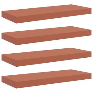 vidaXL Étagère Murale 4 Pièces Rouge 60 x 23 x 4 cm Bois d'ingénierie