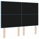vidaXL Tête de lit avec tête de lit Bleu foncé 160 cm Cuir synthétique