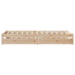 vidaXL Cadre de lit sans matelas 90x190 cm bois de pin massif