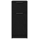 vidaXL Buffets 2 Pièces Chêne noir 30 x 30 x 70 cm Bois d'ingénierie