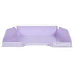 Corbeille À Courrier Combo Midi Aquarel - Mauve - Exacompta