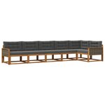 vidaXL Ensemble de canapés d'extérieur 6 pc Naturel et Anthracite