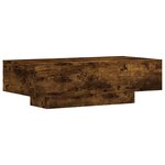 vidaXL Table basse chêne fumé 100x49 5x31 cm bois d'ingénierie