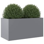 vidaXL Jardinière argenté 62x30x29 cm acier galvanisé