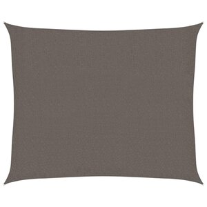 vidaXL Voile d'ombrage 160 g/m² Anthracite 2 5x3 m PEHD