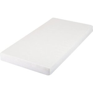 Matelas bébé droit polybambou déhoussable lavable - Blanc - 100 x 50 cm