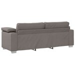 vidaXL Ensemble de Canapés 2 Pièces Taupe 219 x 77 x 82 cm tissu