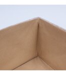 Boîte de rangement beige en polyester hauteur 15 cm