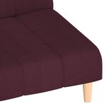 vidaXL Canapé-lit à 2 places Violet Tissu