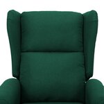 vidaXL Fauteuil Vert foncé Tissu