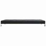 vidaXL Housse de Table Uni Noir 222 x 102 x 15 cm tissu