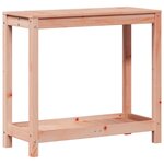vidaXL Table de rempotage et étagère 82 5x35x75cm bois massif douglas