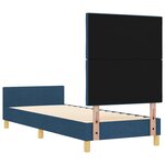vidaXL Cadre de lit avec tête de lit Bleu 80 x 200 cm tissu