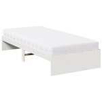 vidaXL Lit de jour avec matelas blanc 100x200 cm bois de pin massif