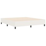 vidaXL Lit à ressorts Crème 180 x 200 cm Tissu en velours côtelé