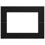 vidaXL Ensemble meuble TV 10 Pièces Chêne Noir Moyen 30 5 x 30 x 90 cm