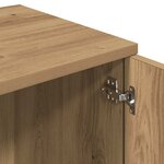 vidaXL Meuble TV chêne artisanal 120x34x37 cm bois d'ingénierie