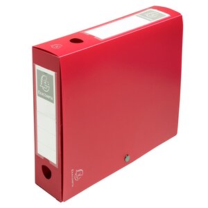 Boite De Classement À Pression Dos 60mm Polypropylène 7/10e Opaque - A4 - Rouge - Exacompta